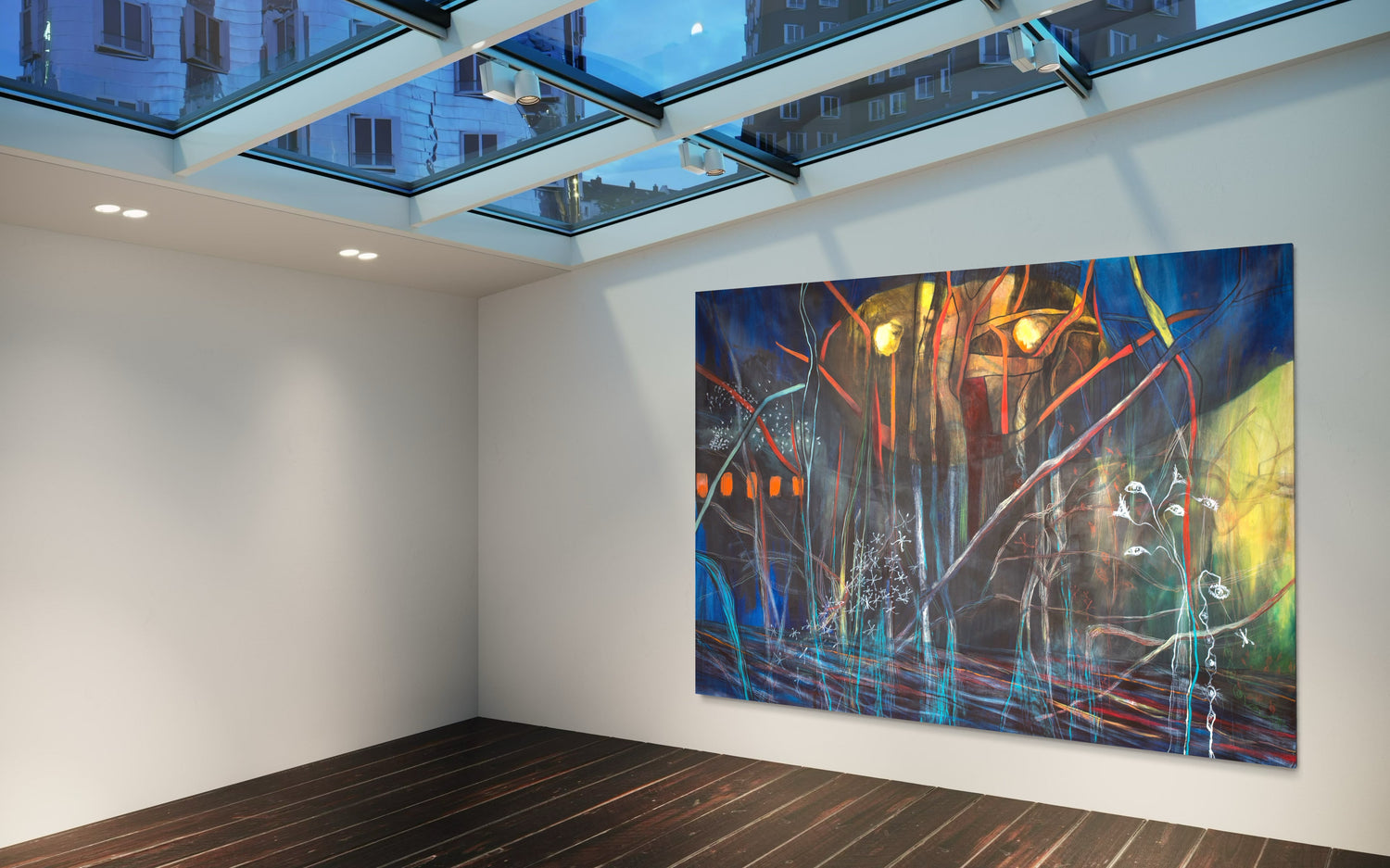 Sacred Portal Blue | Large Abstract Painting